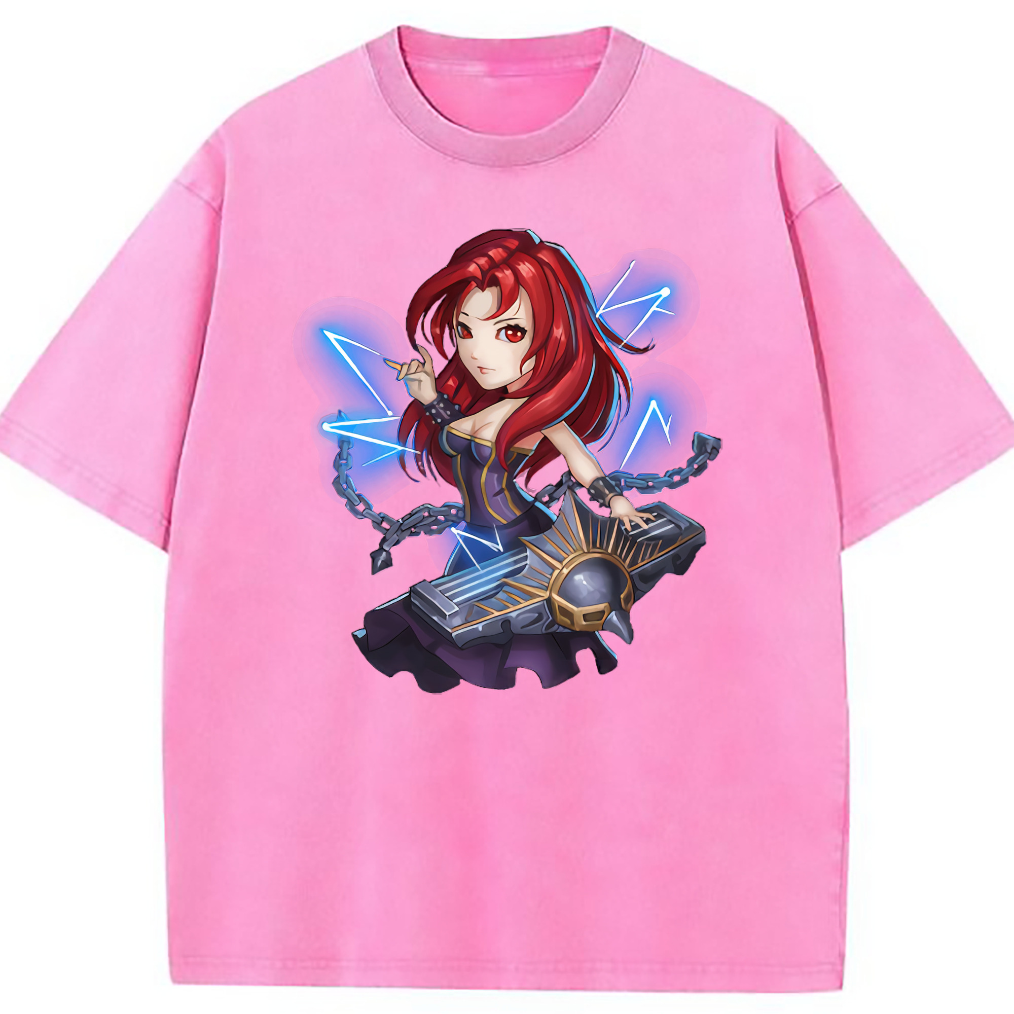 （画像用） リーグ・オブ・レジェンド League of Legends LOL 綿100% ヴィンテージ風 半袖Tシャツ（フロントプリント）